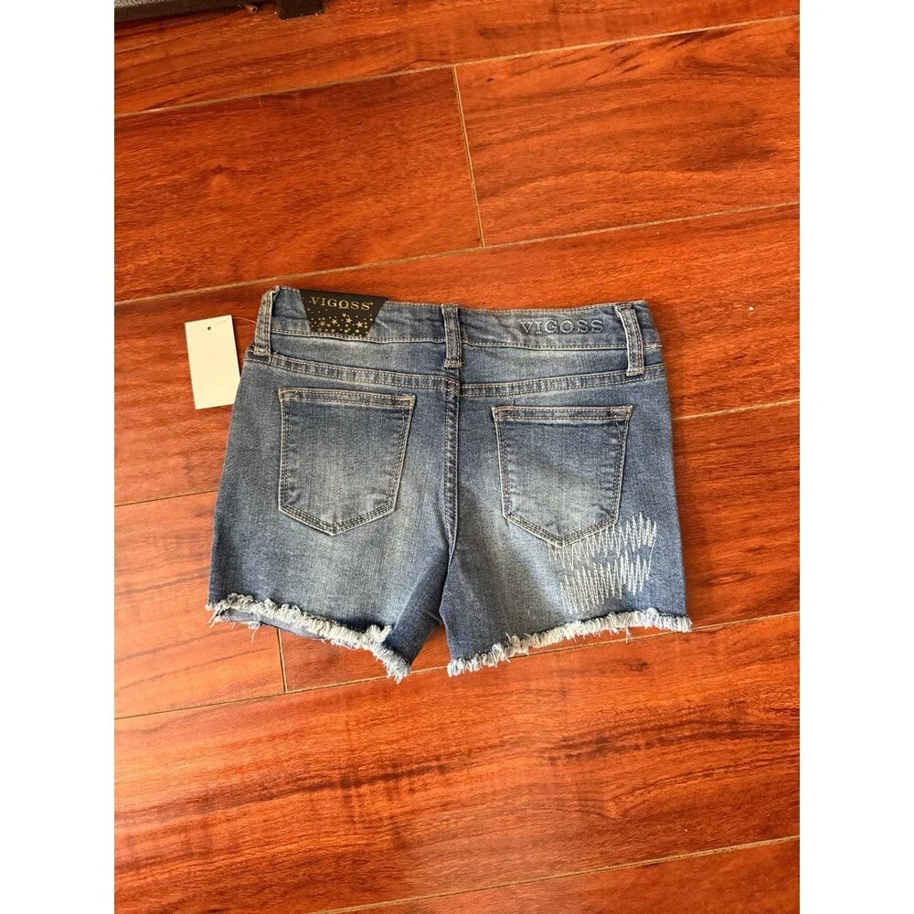 VIGOSS Girls Denim Jeans Shorts Size 8